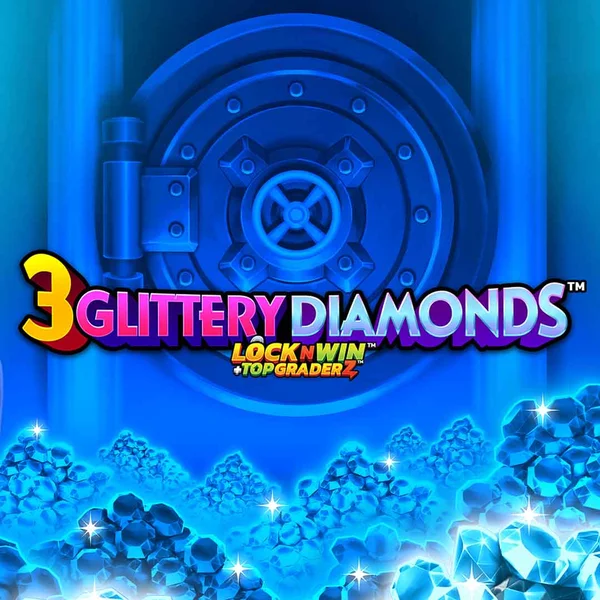3 Glittery Diamonds casino game by PearFiction Studios – featured logo at Koning Bet