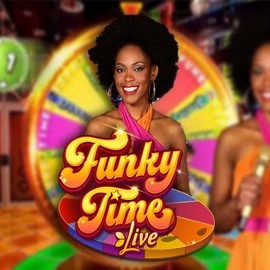 Funky Time slot visual from Evolution available on koningbet-online.com