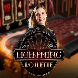 Live Casino logo of Lightning Roulette from Evolution at Koning Bet