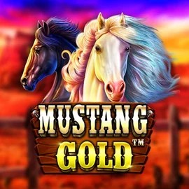Mustang Gold online game logo by Pragmatic Play on koningbet-online.com