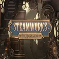 Steamworks The Workshop slot logo by Peter &amp; Sons at Koning Bet